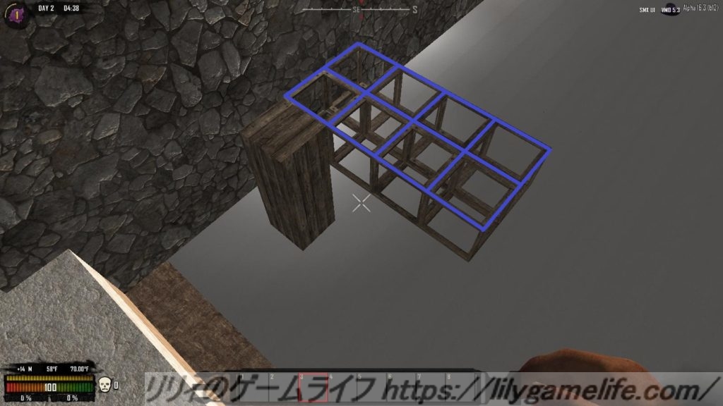 7 Days To Die A16 建築時の耐荷重について リリィのゲームライフ